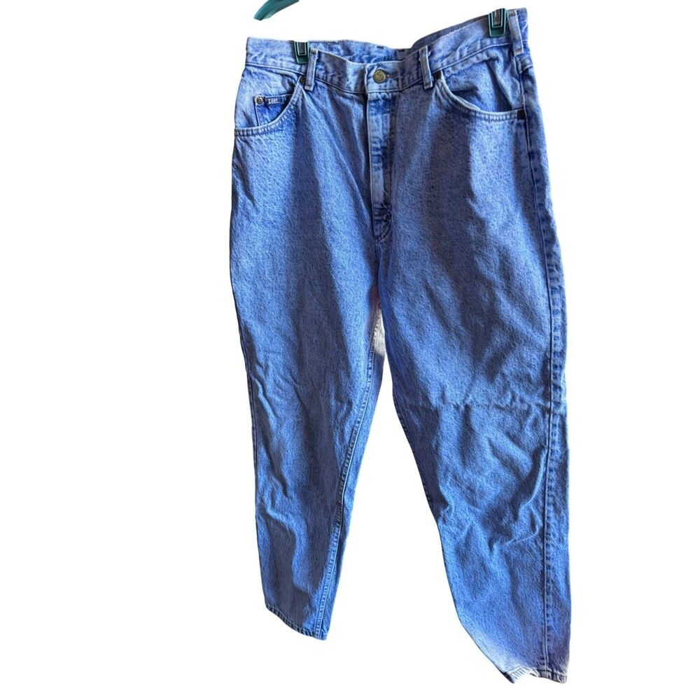 Vintage Lee Acid Wash Denim Jeans Women's Size 16 Medium High Waisted